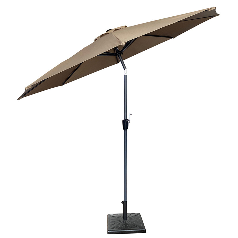 Outdoor Furniture 2m7 8 Ribs Patio Umbrella Polyester Fabric Outdoor Yard Patio Parasol Garden Umbrella