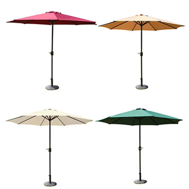 Outdoor Furniture 2m7 8 Ribs Patio Umbrella Polyester Fabric Outdoor Yard Patio Parasol Garden Umbrella