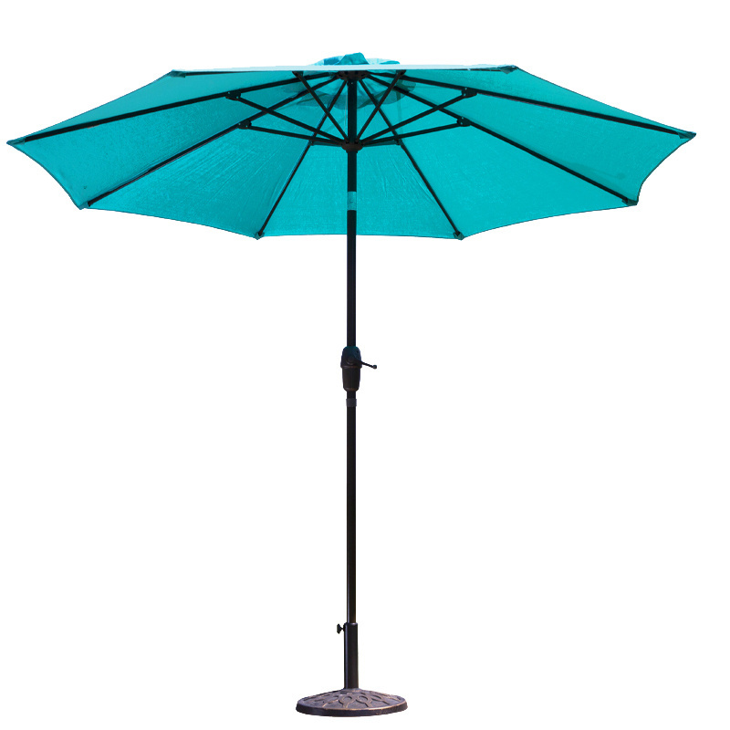 Outdoor Umbrella Garden Beach Restaurant Umbrella Patio Sun Awning Parasol Aluminum Umbrella With Push Button Tilt And Crank