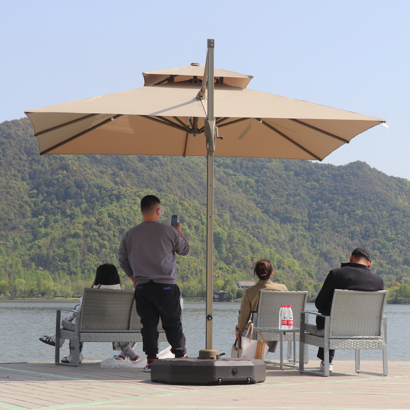 3*3m Heavy cantilever umbrella outdoor furniture garden patio parasol ombrelloni da giardino