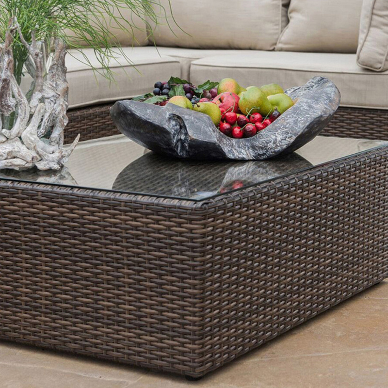 High quality cane garden outdoor best seller plastic wicker sofa set rattan patio furniture