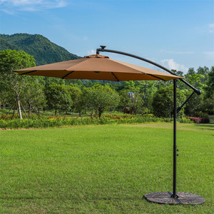 High color fastness waterproof cantilever patio out door umbrella large patio umbrella