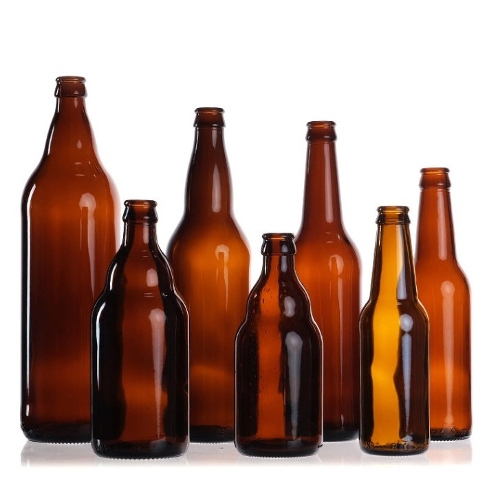 Customized Various Amber Glass 330ml Beer Bottle Flip Top Beer Bottles Amber Swing Top Bottles 650ml