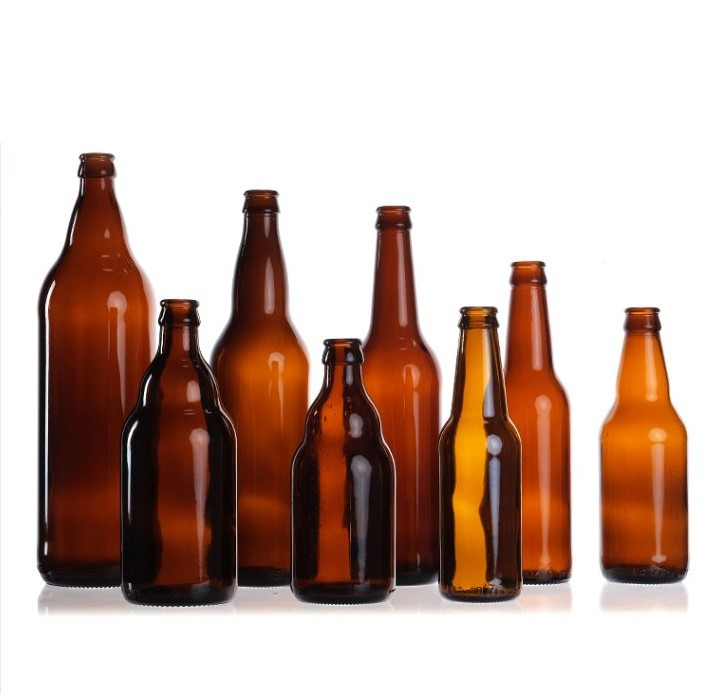 Customized Various Amber Glass 330ml Beer Bottle Flip Top Beer Bottles Amber Swing Top Bottles 650ml