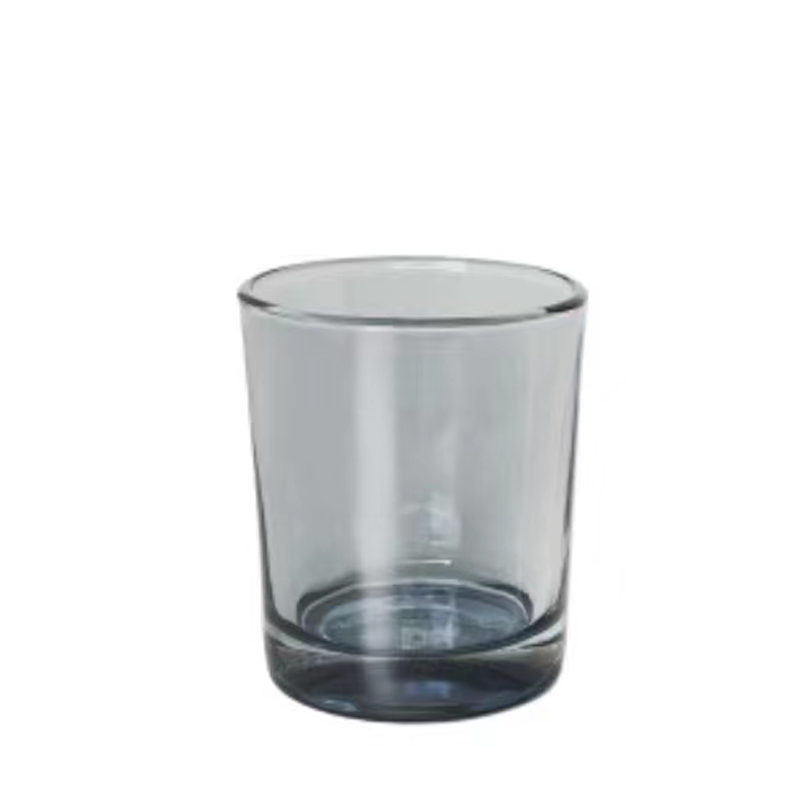 High Quality  Custom Empty 6oz 8oz 10oz 12oz Matte Black Candle Holder Glass Candles Jars With Wooden Lids In Bulk