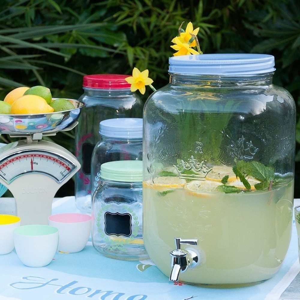 mason jar drinks Garden Party Lemonade Drinks Dispenser