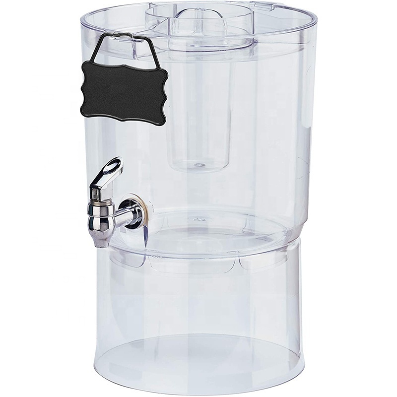 New Beverage Dispenser, 1.75 gallon Clear Glass Jug with Spigot pefect for Lemonade, Tea, Juice, Cola, Cold water, Beer