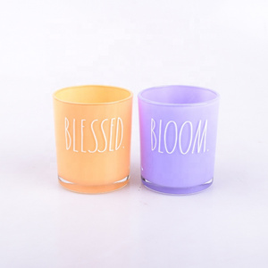 Wholesale Tealight Candle Holders Vintage Glass Candle Containers for Tea Light Candles