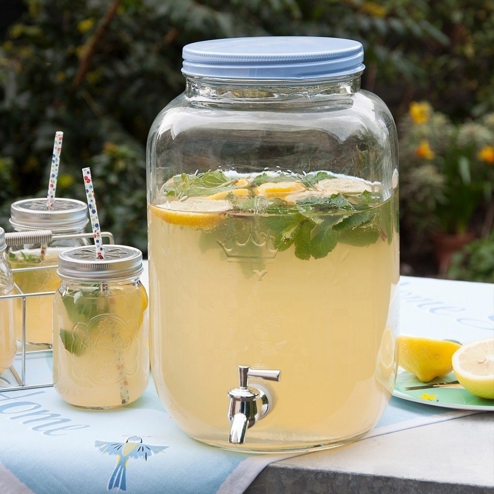 mason jar drinks Garden Party Lemonade Drinks Dispenser