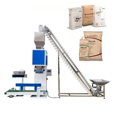 15kg 20kg 50kg Woven Paper  Bag Multifunctional Wood Pellet Animal Feed Granule Filling Packing Sealing Machine Price