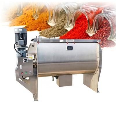 300-10000L stainless steel mixing machine horizontal double ribbon mixer  spices mixing blender