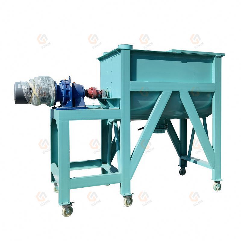 100/200/300/500/1000kg 1/2/3 ton feed mixer ribbon blade only feed mixer feed production machines