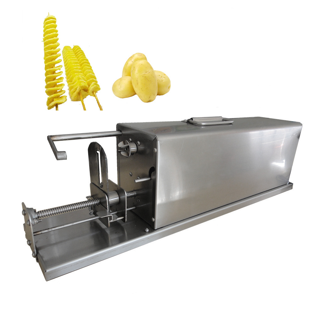 spiral potato slicer / potato spiral cutting machine / tornado potato cutter