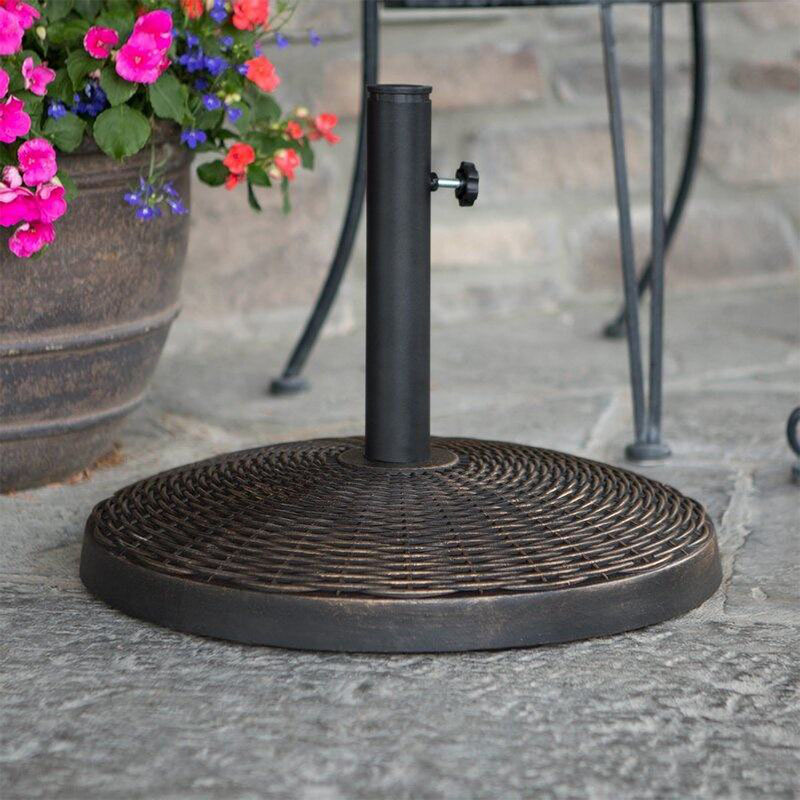 Heavy Duty Round Outdoor Garden Fillable Umbrella Stand Holder Patio Umbrella Parasol Base