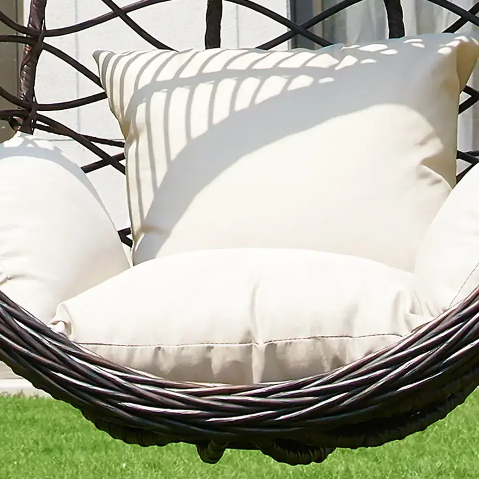 Hot Selling Wicker Swing Egg Chair Outdoor Stainless Steel Hammock Swing Hanging Chair