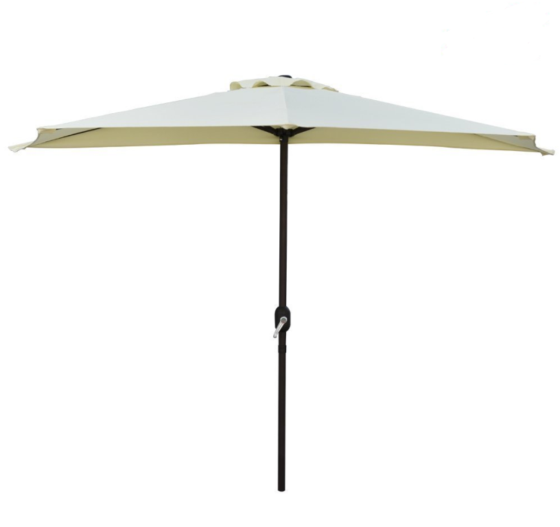 Beige Wall parasol/250 cm Outdoor umbrella/one side Small umbrella