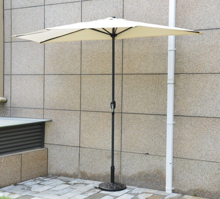 Beige Wall parasol/250 cm Outdoor umbrella/one side Small umbrella