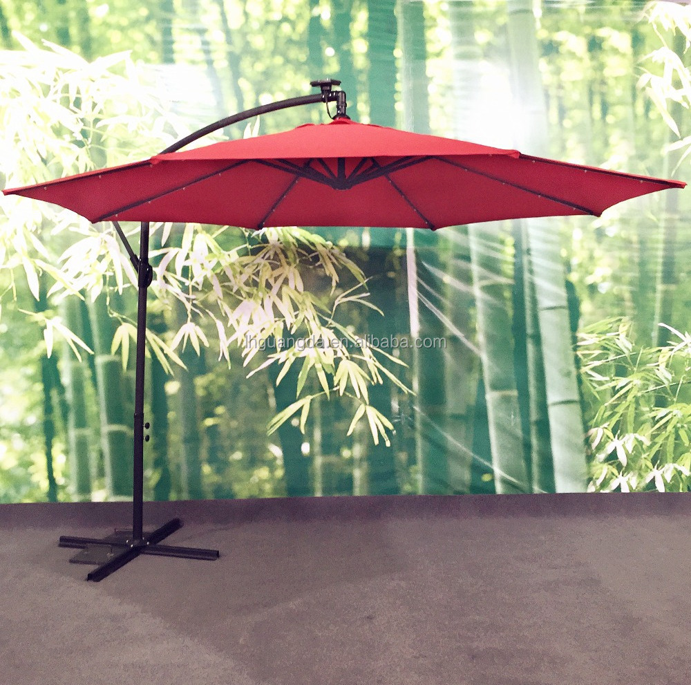 2022 beach sun parasol umbrella garden patio leisure beach parasol cover hanging banana cantilever umbrella