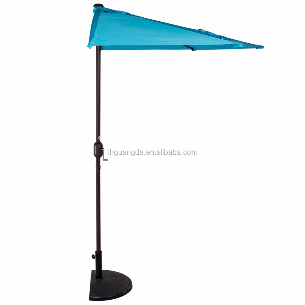 Half round shape commercial patio outdoor garden summer  beach umbrella with air vent