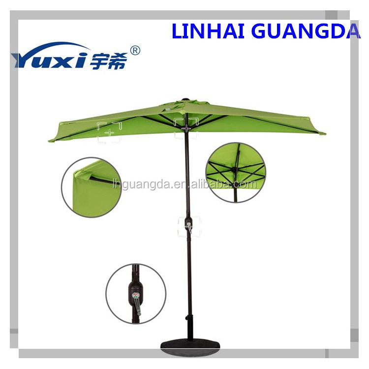 Outdoor balcony half patio umbrella