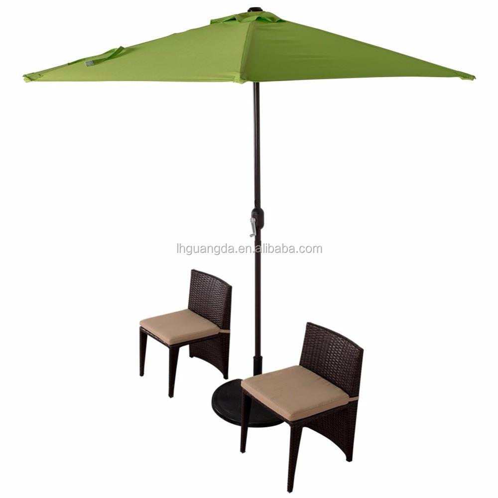 Outdoor balcony half patio umbrella