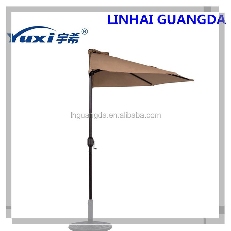 9ft Patio Half Round Sun Umbrella Structure