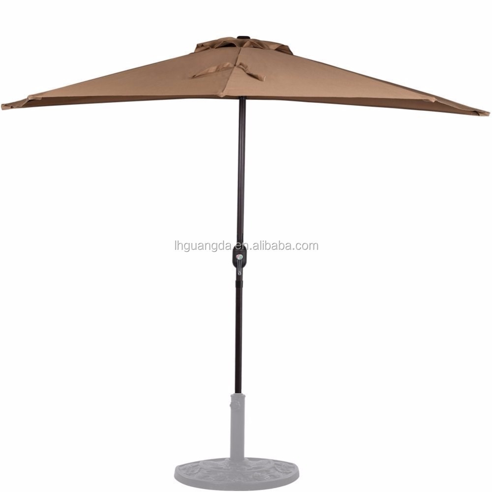 9ft Patio Half Round Sun Umbrella Structure