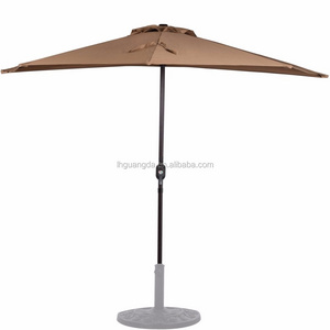 9ft Patio Half Round Sun Umbrella Structure