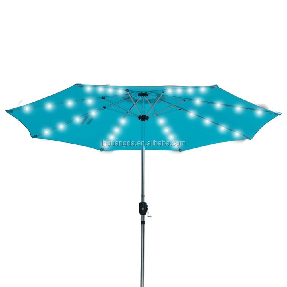 sunshade outdoor usb led parasol outdoor furniture garden sunshade umbrella