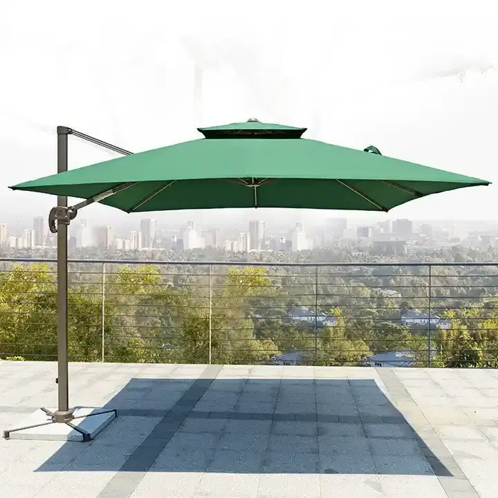 10ft*10ft Custom Luxury Sun Shade Giant Outdoor Garden Patio Commercial New Design Cantilever Umbrella For Garden