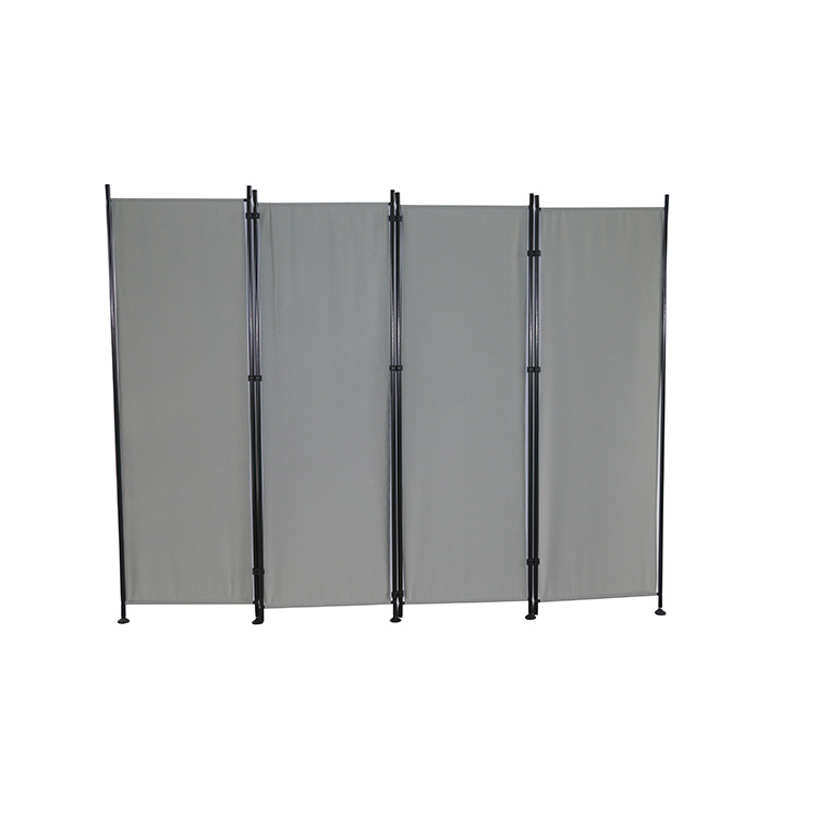 BSCI certificate free standing room divider office 180g/m2 polyester fabric 4 panel room divider