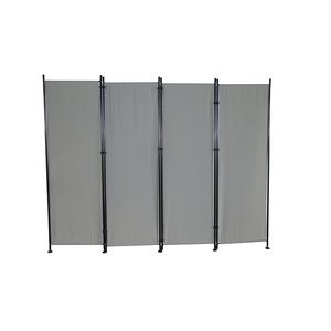 BSCI certificate free standing room divider office 180g/m2 polyester fabric 4 panel room divider