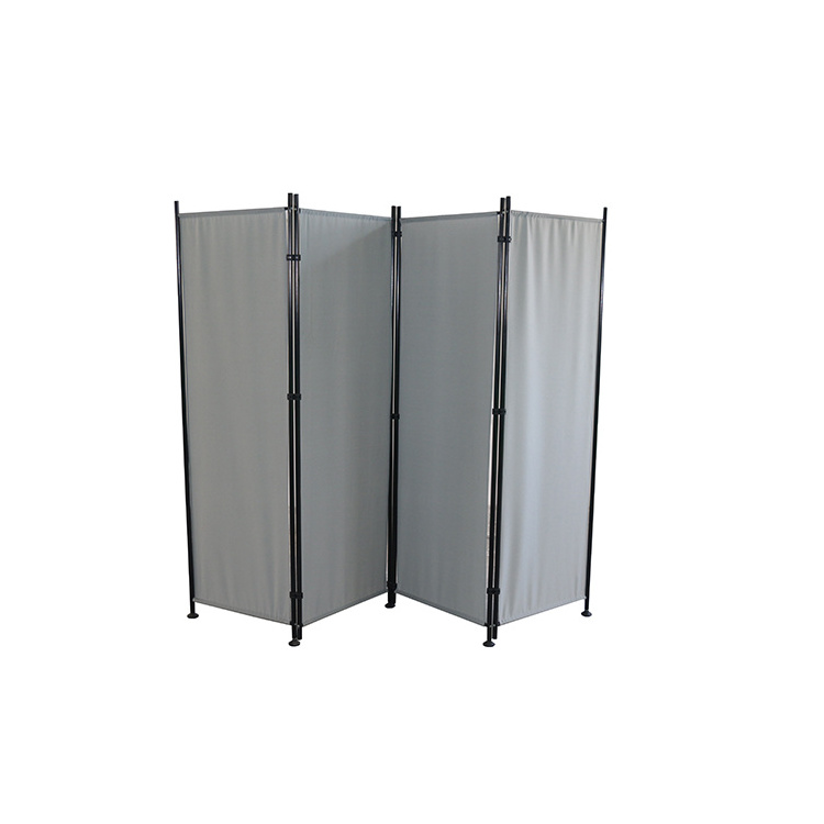 BSCI certificate free standing room divider office 180g/m2 polyester fabric 4 panel room divider