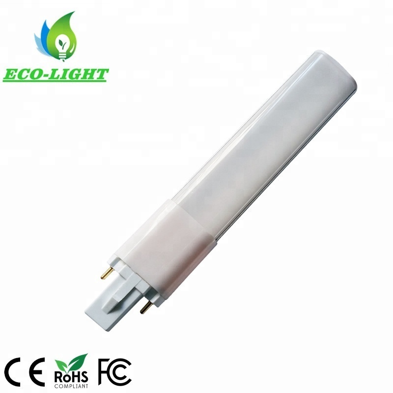 Equivalent for 11W - 23W CFL/Compact Fluorescent Lamp Horizontal Recessed Tube Light LED PL Lamp 6 Watt 120LM/W