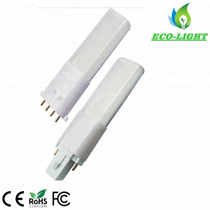 Equivalent for 11W - 23W CFL/Compact Fluorescent Lamp Horizontal Recessed Tube Light LED PL Lamp 6 Watt 120LM/W