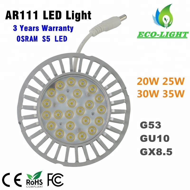 30W AR111 GU10 Dimmable LED 10 15 25 45 60 Deg. Beam for replacement AR111 Halogen