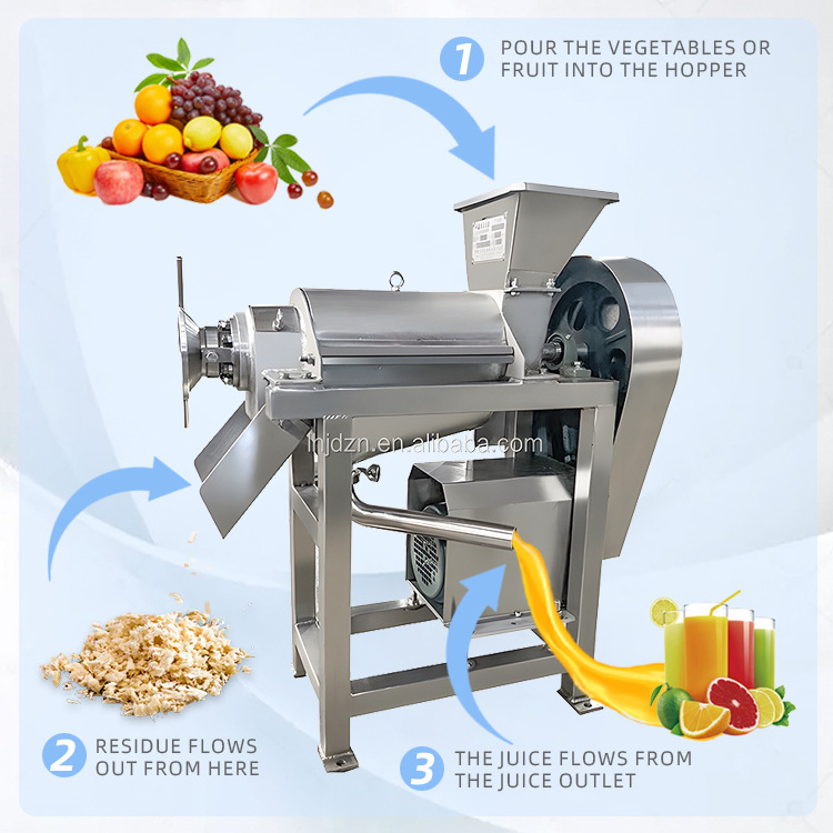 Motor Ginger Juicer Machine Screw Press Orange Sugar Cane Coconut Milk Juice Extractor Machine