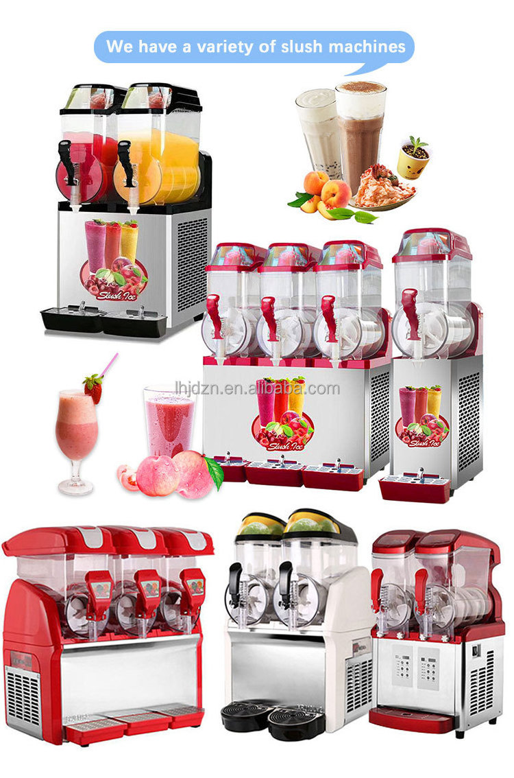 Double Bowls Commercial use Slush Machine Slush Puppy frappe machine 110V 60HZ