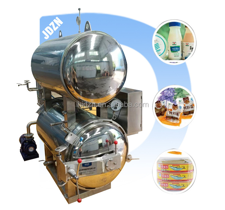 Horizontal Autoclave Sterilizer Autoclave Sterilization Machine For Food Products Canned Fish Retort