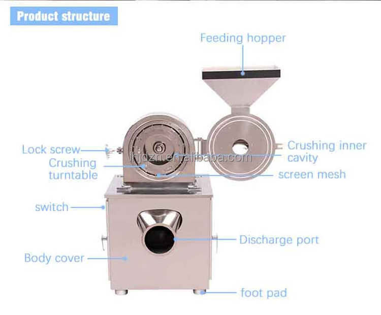 Industrial Corn Crusher Powder Making Machine Bone Egg Shell Powder Grinding Machine