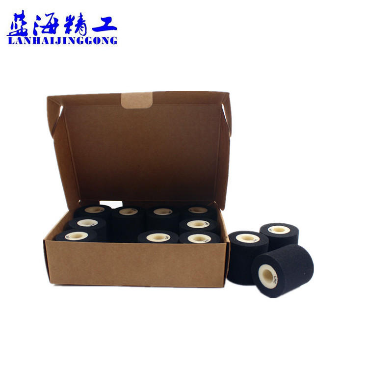 Black Dia36mm Height16mm hot ink roller for  sealing machine coding machine