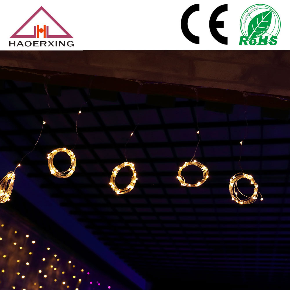 Favorite 5M 10M Waterproof Remote Control Fairy Lights Battery Operated 8 Mode Timer  LED Copper Wire Light