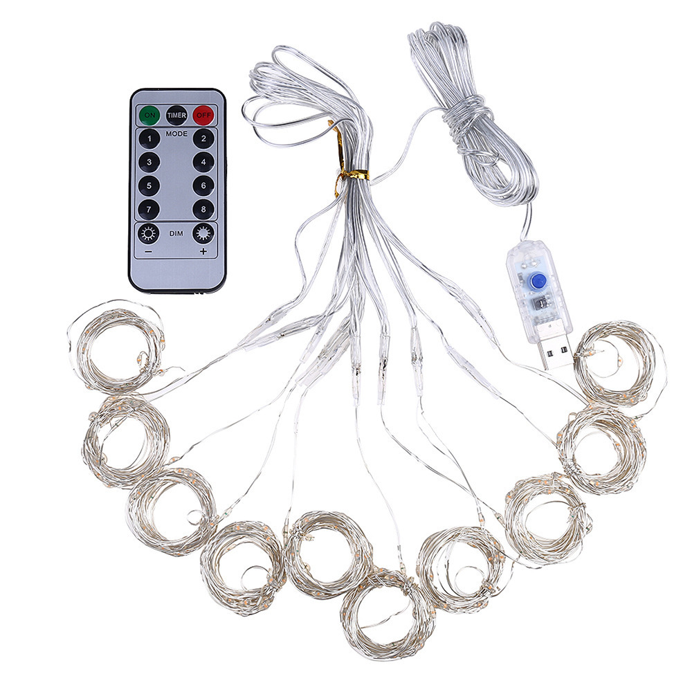 Favorite 5M 10M Waterproof Remote Control Fairy Lights Battery Operated 8 Mode Timer  LED Copper Wire Light