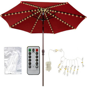 Patio Umbrella Lights Parasol LED String with LED String Lights Battery