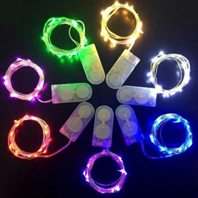 Christmas Fairy Lights Button Battery Operated LED String Mini Copper Wire RGB Red Emission 10M Indoor Outdoor Parties Tree