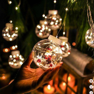 2024 Christmas Decoration Santa Snow Ball Lights Christmas Tree Window Wall Decoration Curtain LED Christmas Lights 70 3M DC 6V