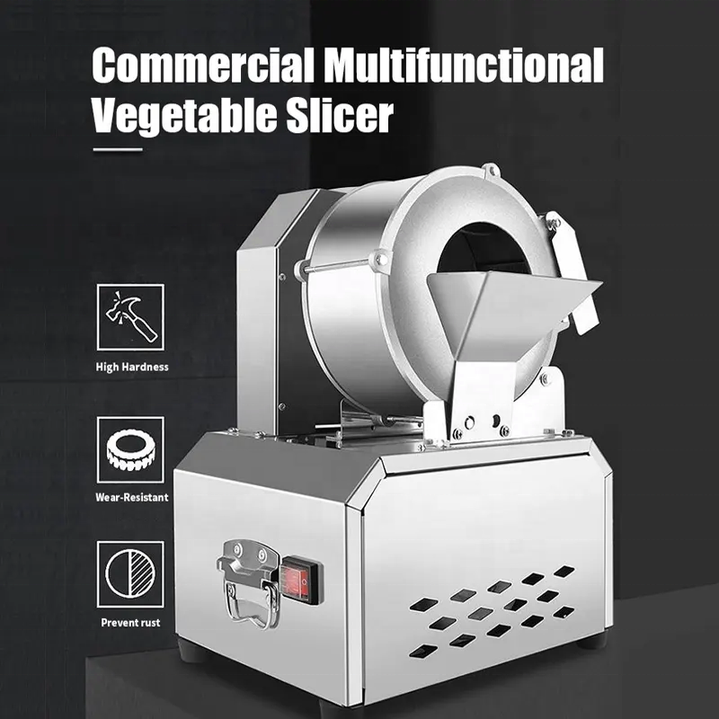 Electric Multifunctional Potato Shredder Small Household Stainless Steel Vegetable Radish Cutter