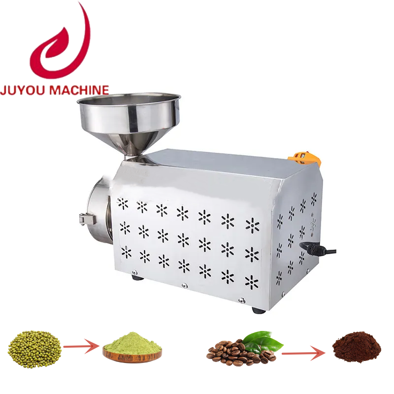 JY Hot electric food semolina corn cob grinder sweet potato coconut peanut powder wheat mill yam flour making processing machine