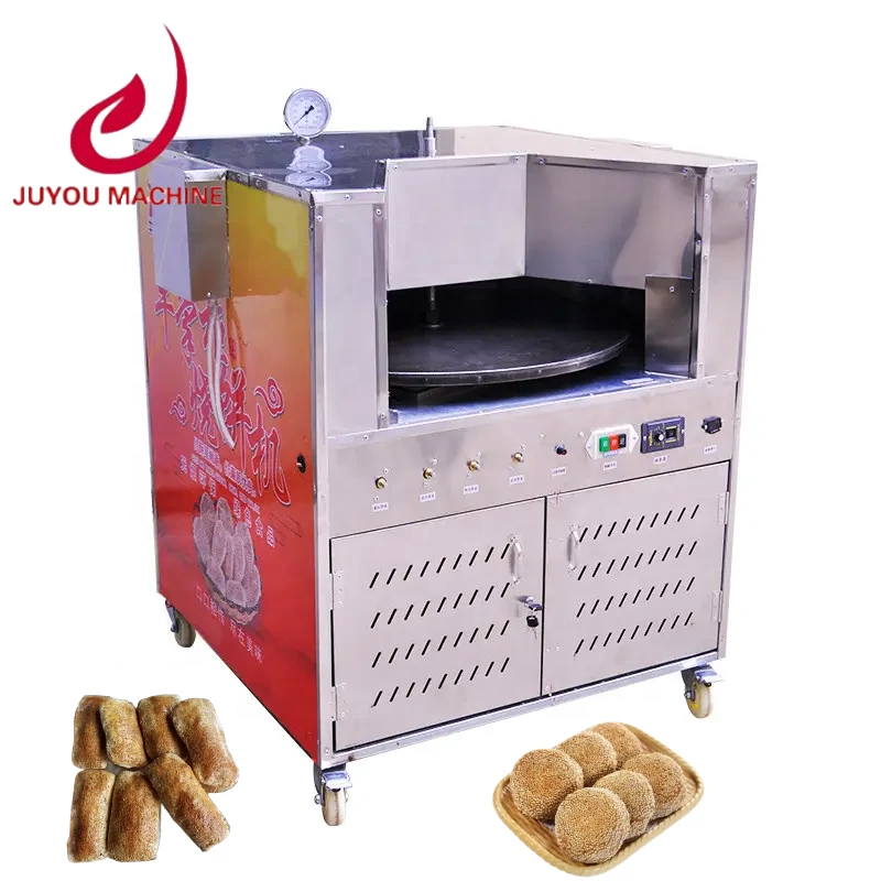 JY Commercial Stainless steel Gas Grain Product Making Machine Pita Tortilla Oven  Rotary Oven Roti Pita Bread Maker