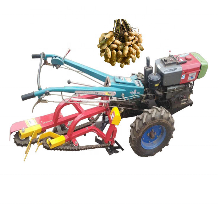 Agriculture Walking Tractor Peanut Harvester Machine Groundnut Picking Machine Two Rows Groundnut Digger and Picker for Sale